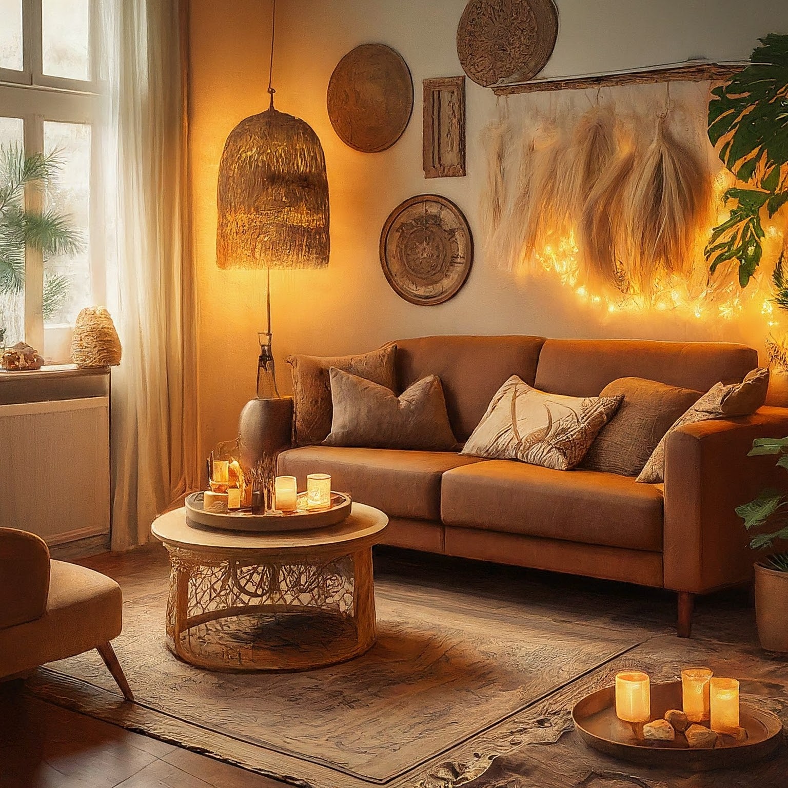 Boho interior decor